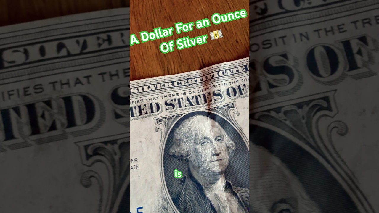 1 Dollar 💵 in 1935 Was Worth an Ounce Of Silver #money #treasury #silverplaybutton