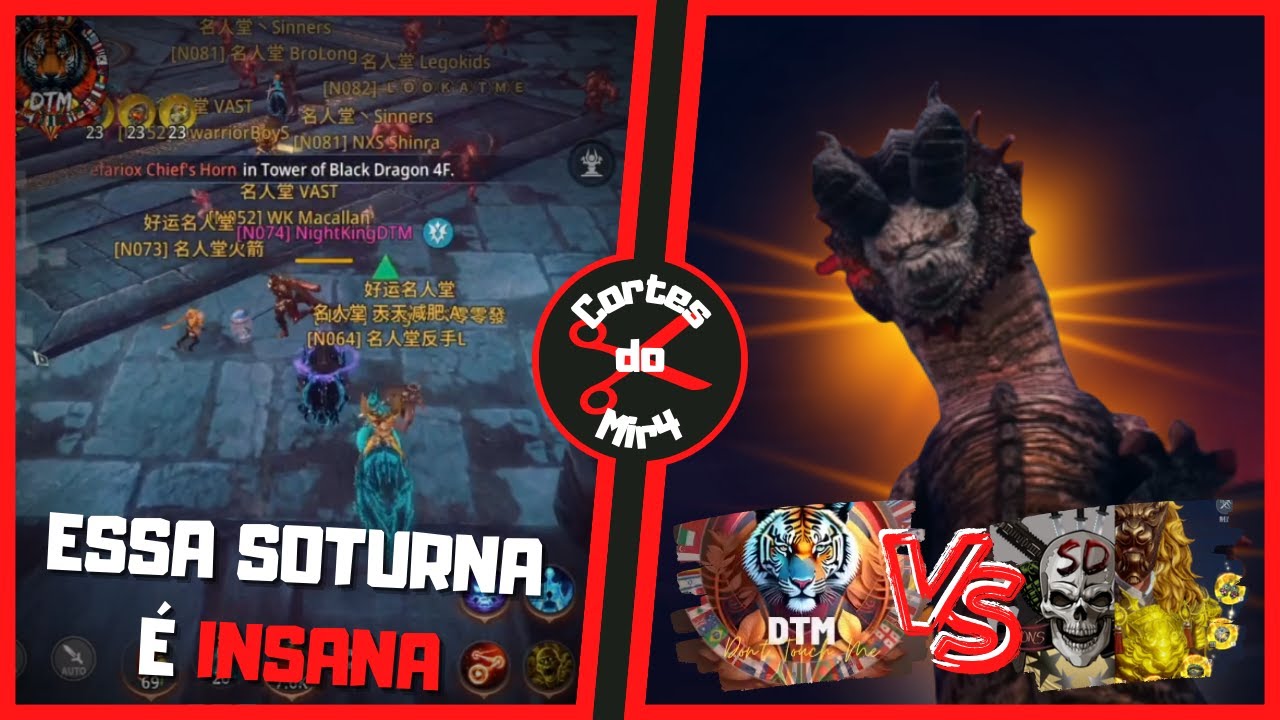 SOTURNA NIGHTKING (Felipe) FAZENDO ESTRAGO NA SALAMANDRA | DTM vs HOF/SD TOBD 4 | MIR4