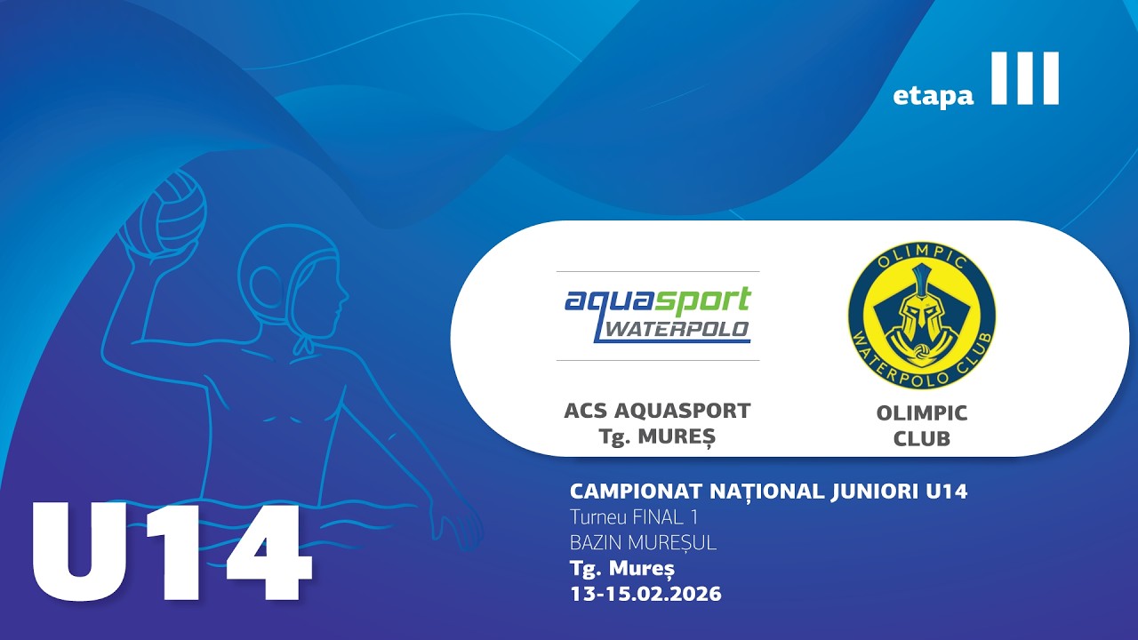U14 -  AQUASPORT TG. MUREȘ - OLIMPIC CLUB