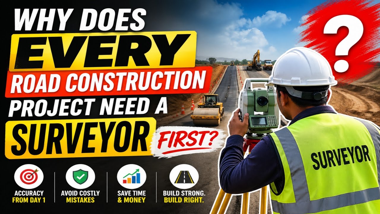 Why does every road construction project need a surveyor first || Hidden heroes nobody talks about