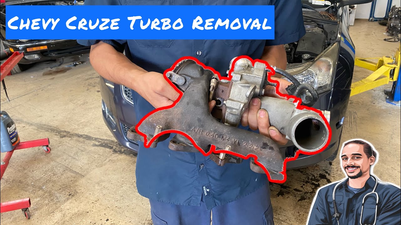 Chevy Cruze Turbo Removal Process  ( Fixing a Coolant Leak By Replacing The Turbo Cooler Lines)