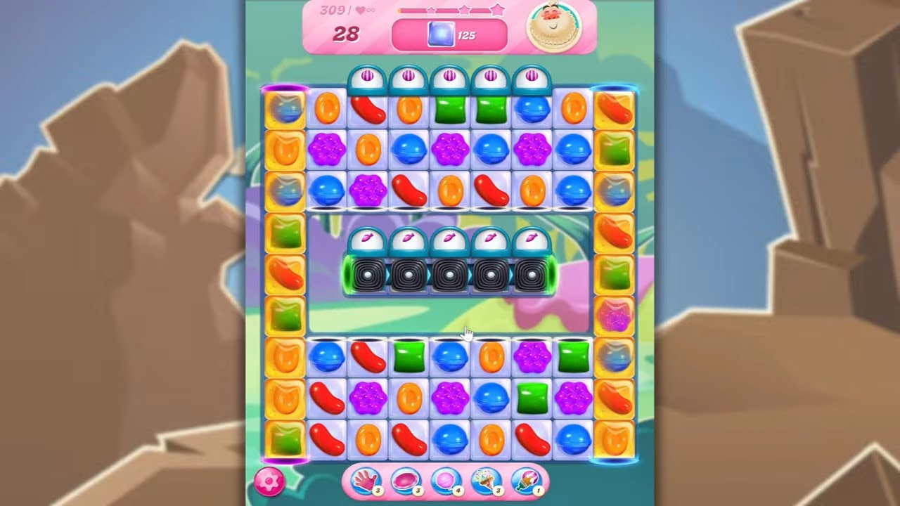 Candy Crush Saga LEVEL 309 NO BOOSTERS (new version)🐟☑️