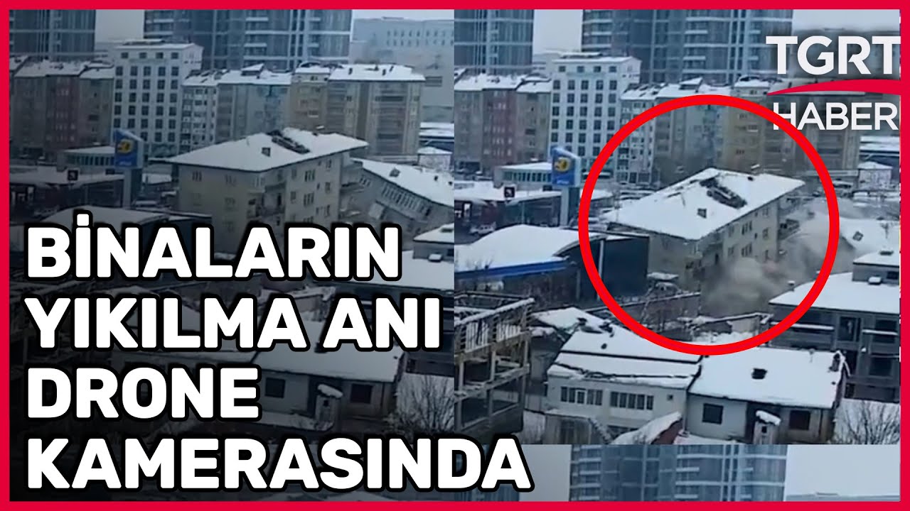 Malatya'da 2. Deprem Anı Drone Kamerasına B&ouml;yle Yansıdı - TGRT Haber
