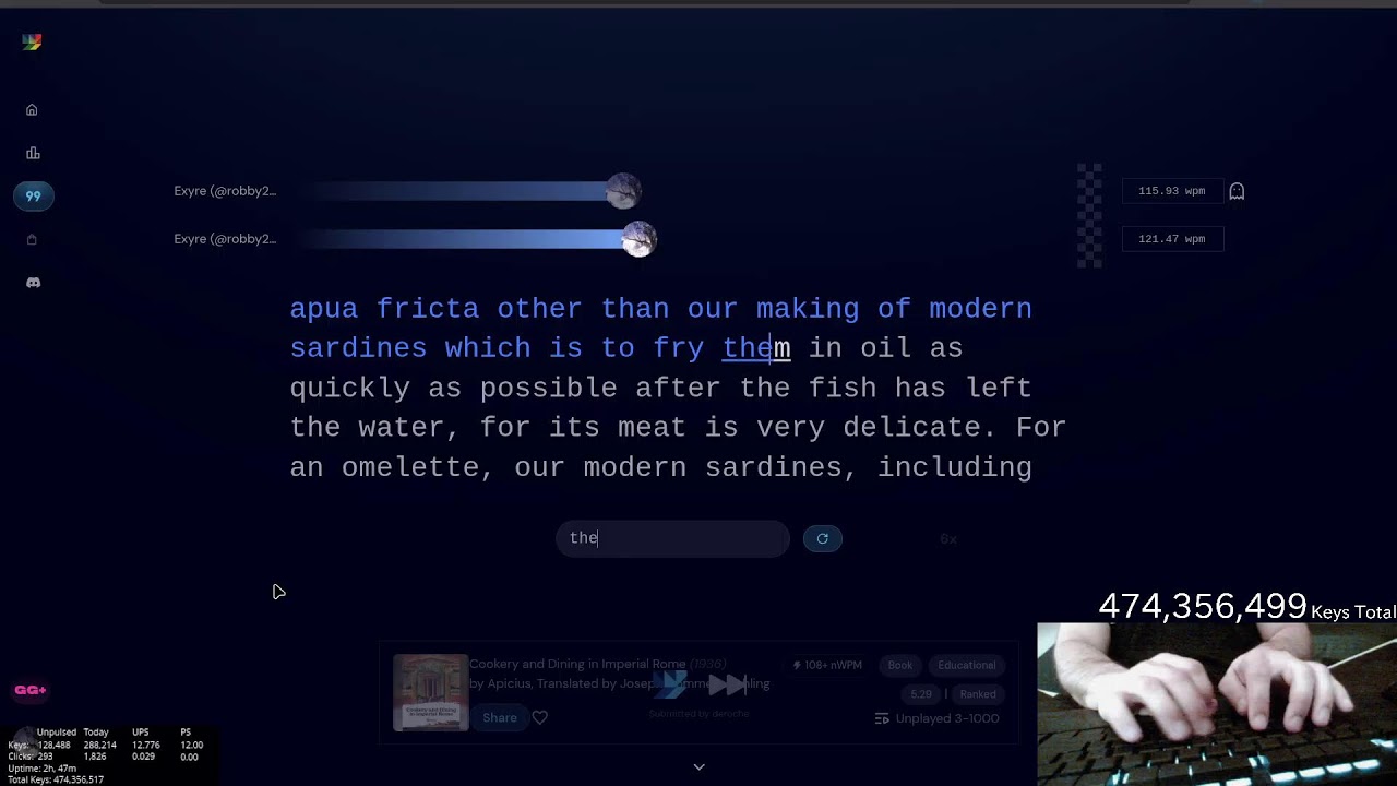 474,227,962 Keys Smashed. Can You Outgrind Arthritis?