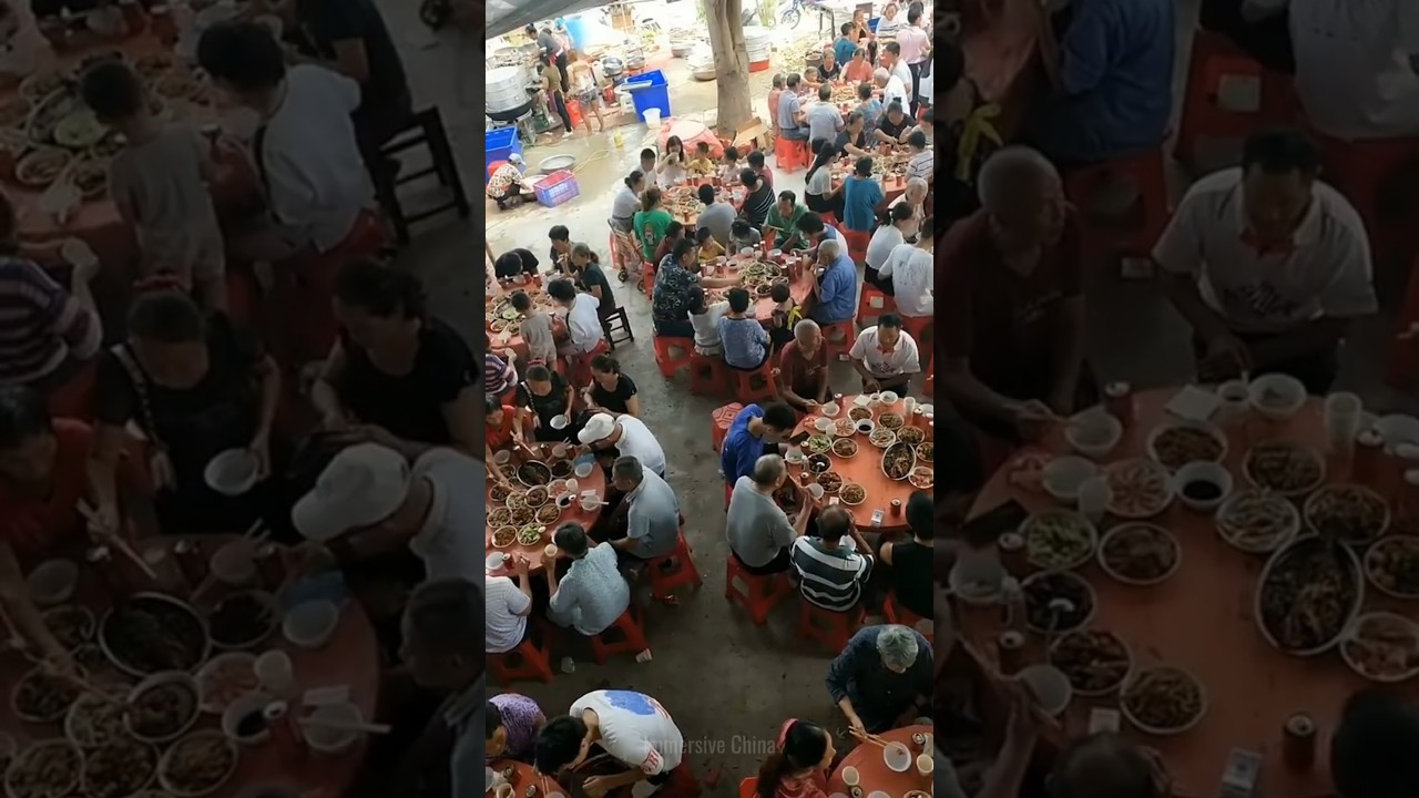 Traditional Chinese Rural Banquet  #chinesefood