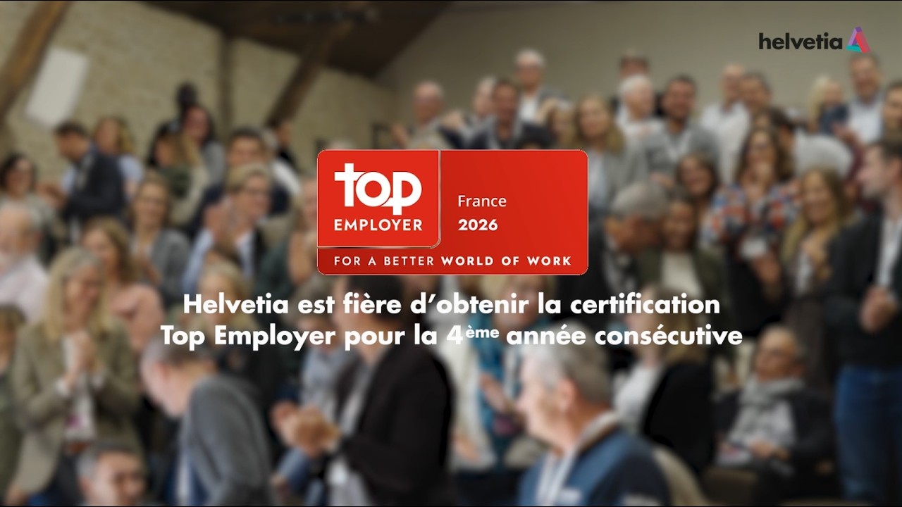 Helvetia France certifiée Top Employer 2026 !