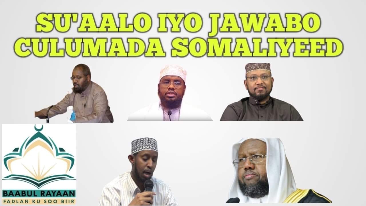 SUAALO IYO JAWAABO CULIMADA SOMALIYED