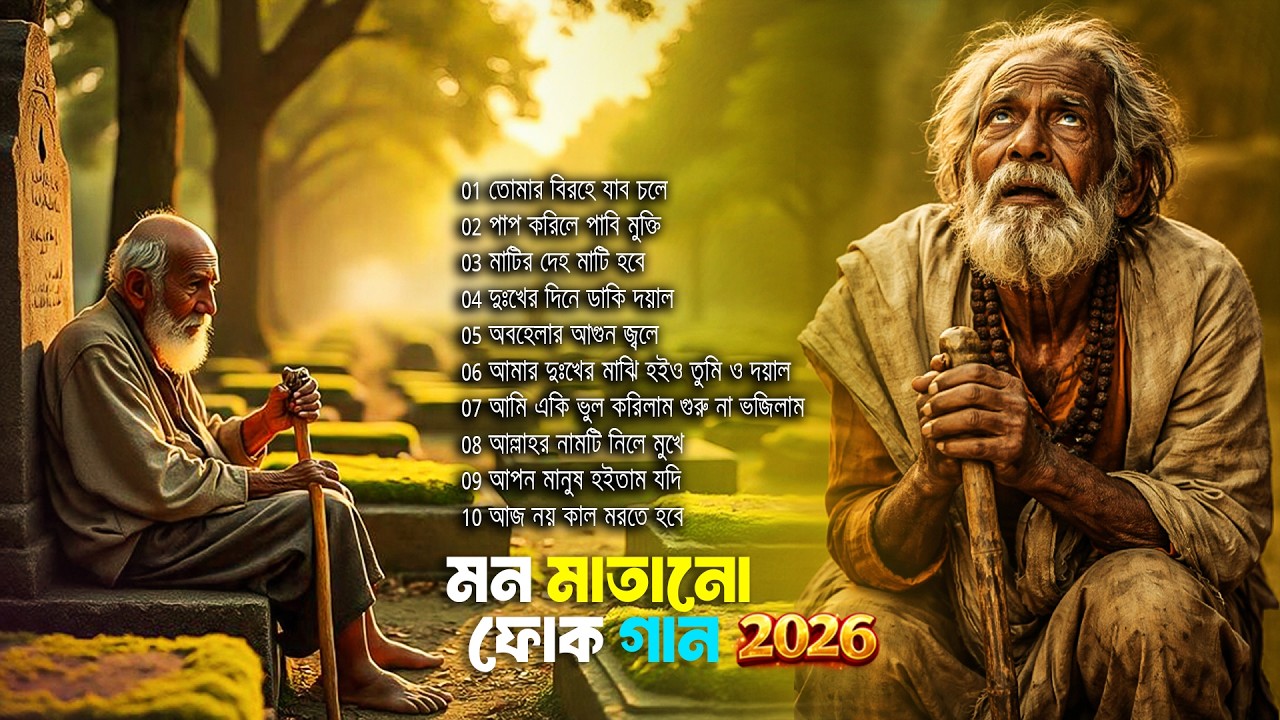 সেরা বাংলা ফোক মিক্স ২০২৬ Best of Bengali Folk Songs Collection  Bangla Folk Songs Nonstop Folk Sur