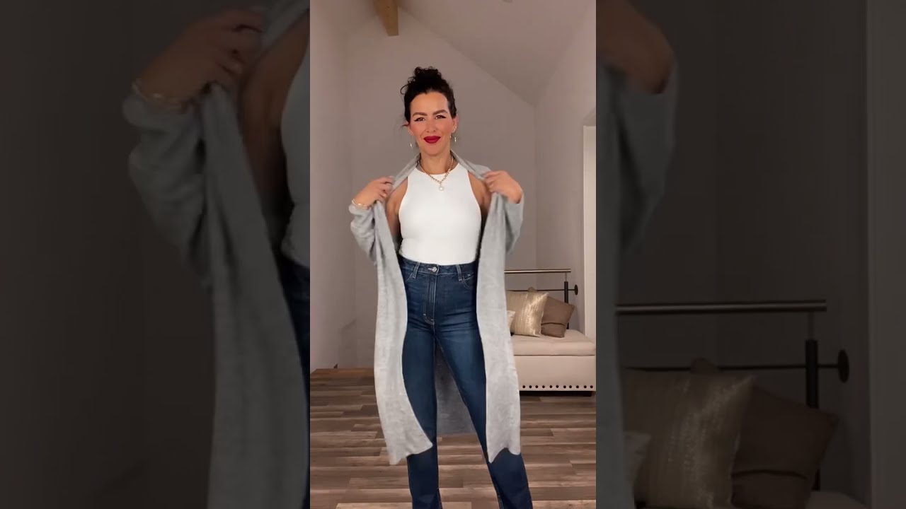 Easy cardigan hack! Double your cardigans!&hearts;️ #hacks #shorts #short #cardigan