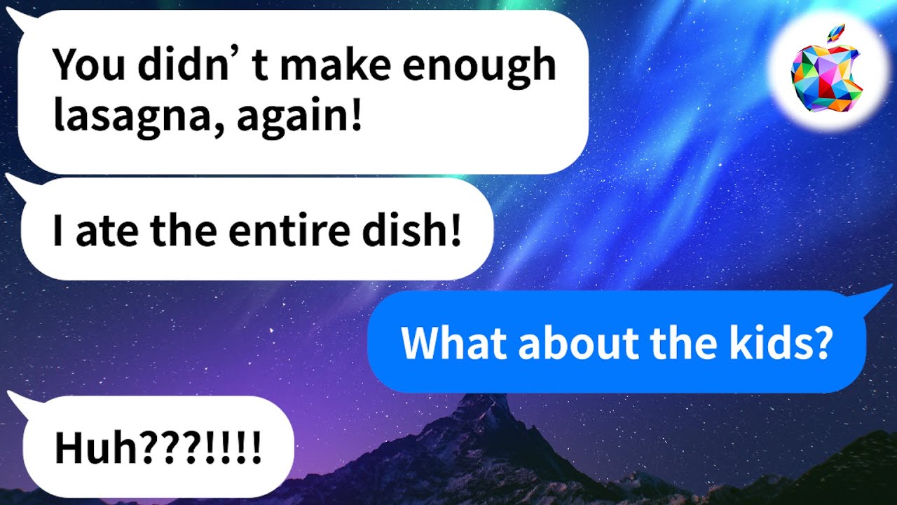 【Apple】My husband eats all food in the house, leaving scraps for the kids. Something has to change!