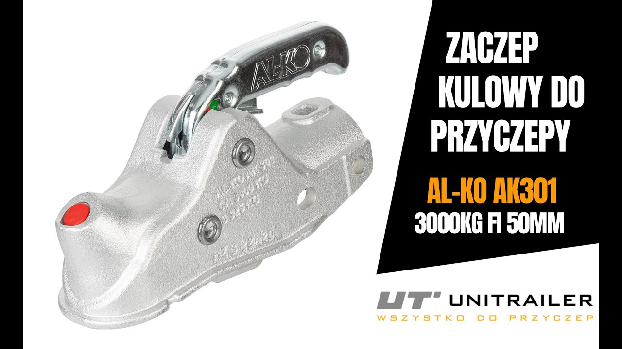 Zaczep kulowy AL-KO AK301 3000kg na rurę o średnicy 50 mm odlewany żeliwny do 251S, 251VB, 251G