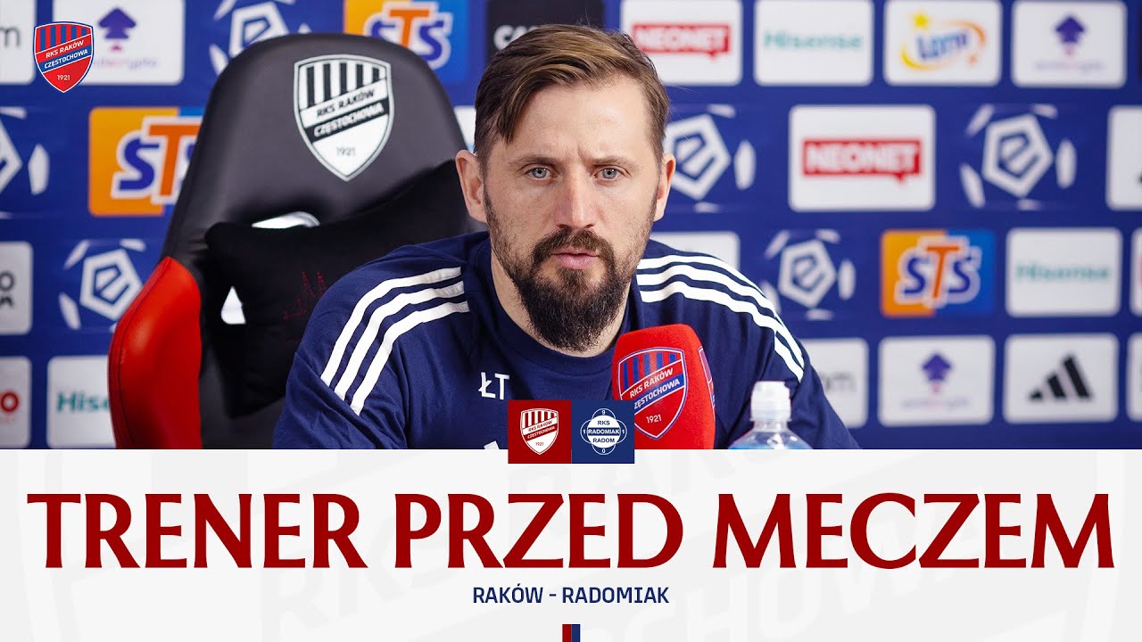 Konferencja prasowa przed meczem Raków Częstochowa - Radomiak Radom