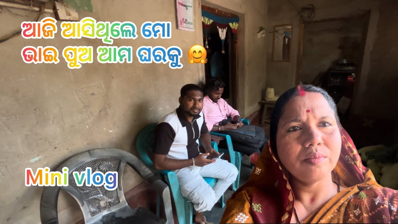 ଆଜି ଆସିଥିଲେ ମୋ ଭାଇ ପୁଅ ଆମ ଘରକୁ mini vlog 🎥