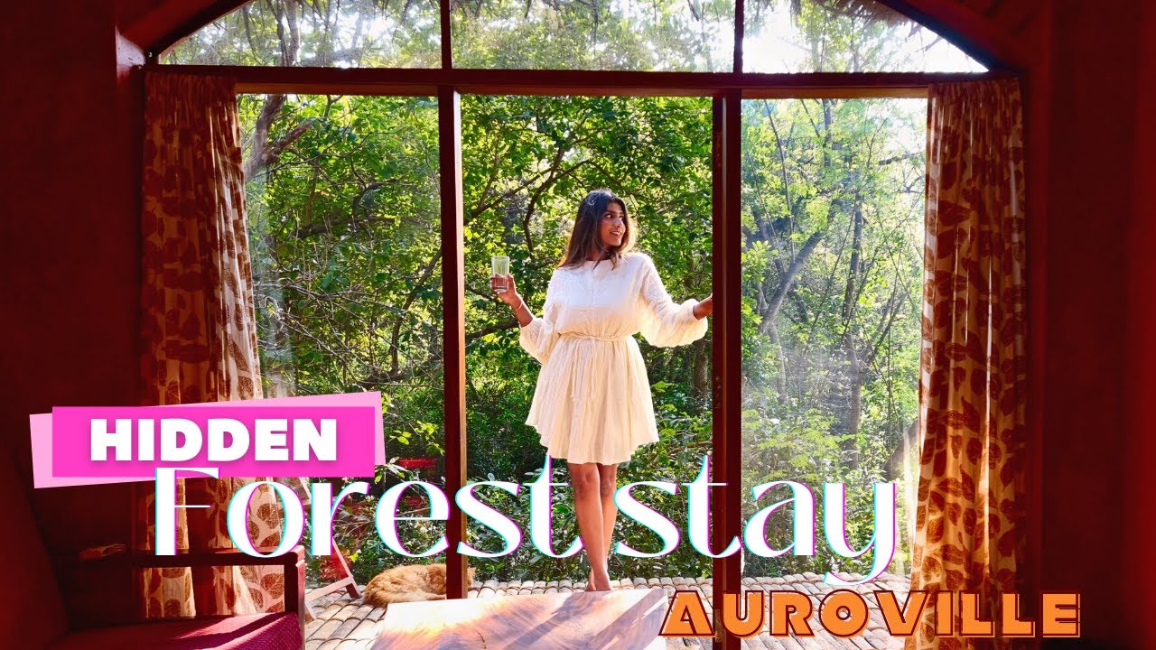 we stayed in a FOREST 🐒 | Keeth House 3 🌳 *NEW* Auroville Botanical Garden & Matrimandir