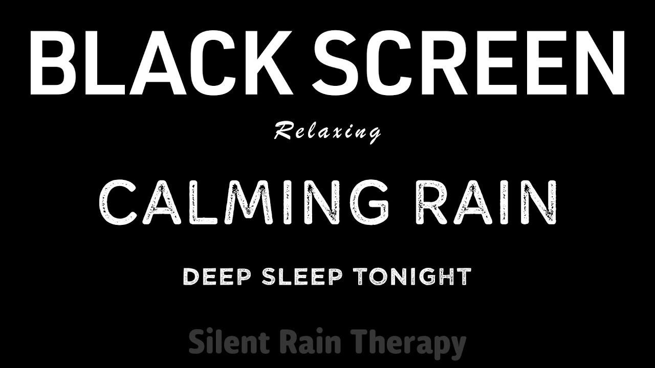 BEST Sound for Deep Sleep Tonight! Calming RAIN | Black Screen ASMR