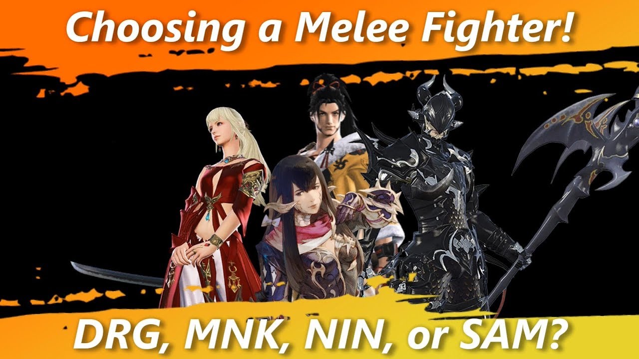 Choosing a Melee Fighter! Dragoon, Monk, Ninja, or Samurai? [FFXIV Fun]