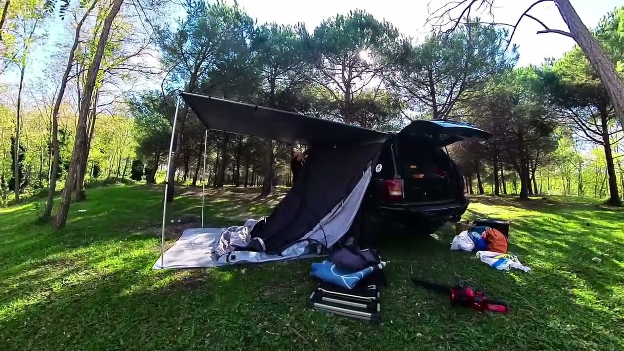 Gipsy Yan Tente ve Yan Tente Alt Oda Kurulumu - Solo Kamp - Solo Camping