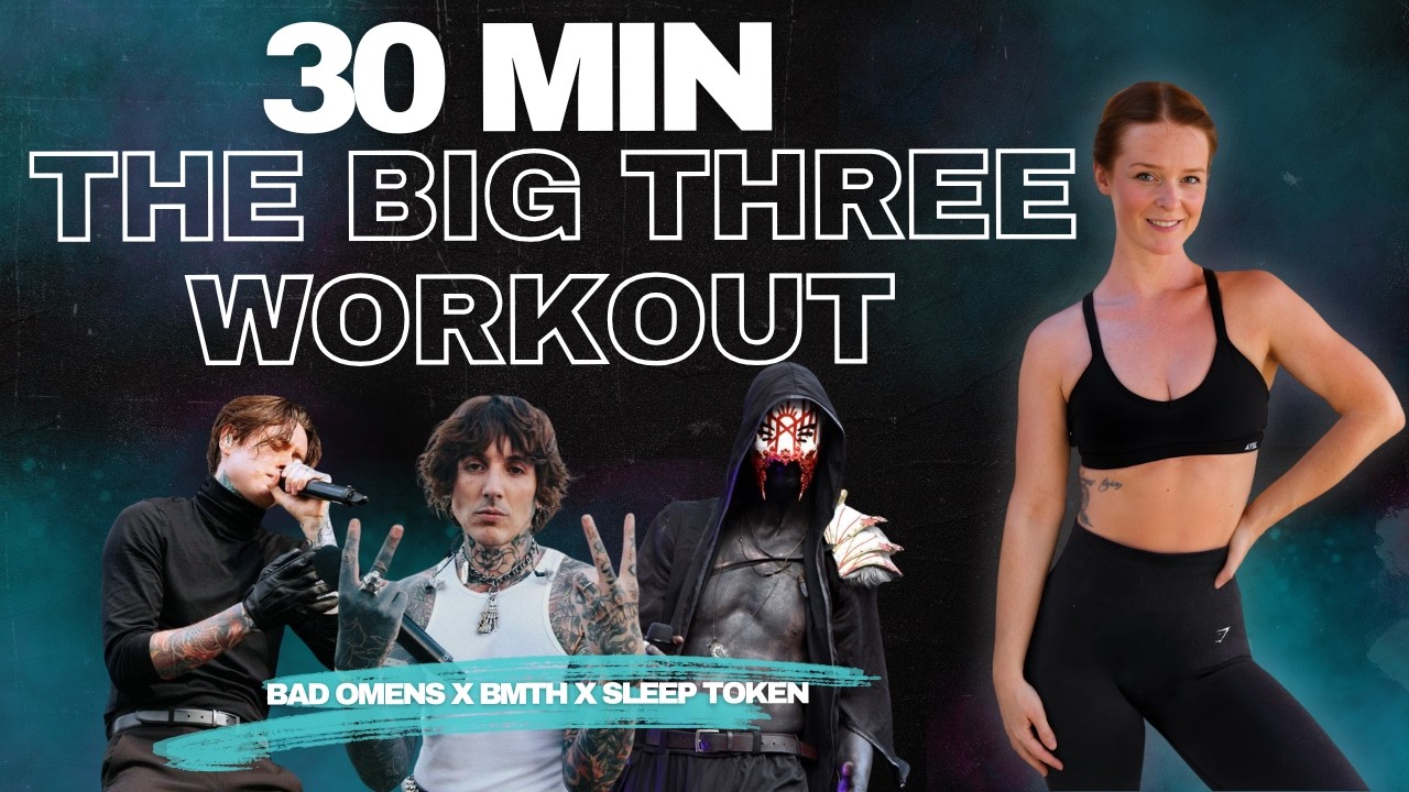 30 MIN BAD OMENS x BMTH x SLEEP TOKEN WORKOUT | The Big Three Full Body HIIT | Intense & Sweaty