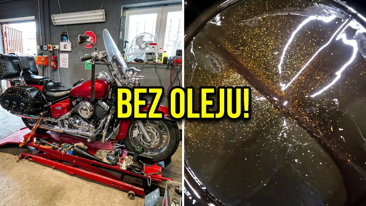 Yamaha XVS 650 ze stukającymi głowicami....stało się coś czego nikt nie chciał...