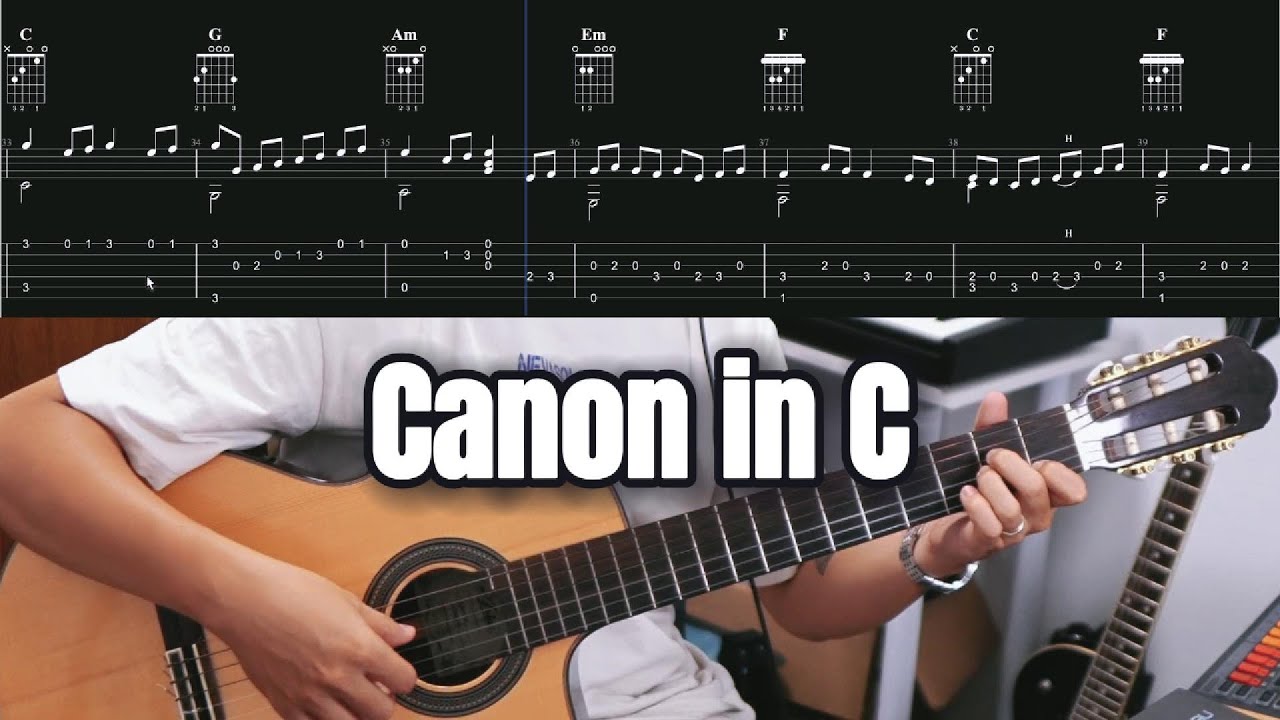 Canon In C / Guitar Fingerstyle Tab / Level: ★☆☆