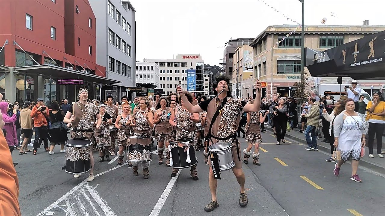 BAY BATUCADA 2021 Cuba Dupa The parade in Wellington New Zealand Pt1