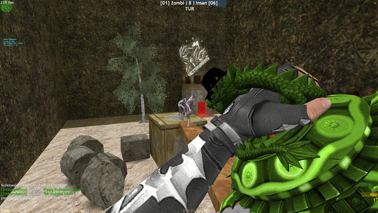 Counter-Strike 1.6 - Zombie Escape Mod - Watery Escape 2022 | Victory Army [4K]