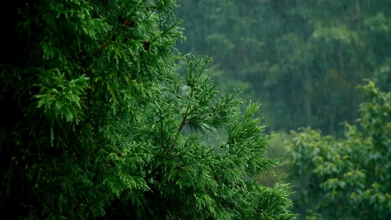 Som de Chuva Suave na Floresta 🌧️ | Relaxamento Profundo e Sono Tranquilo