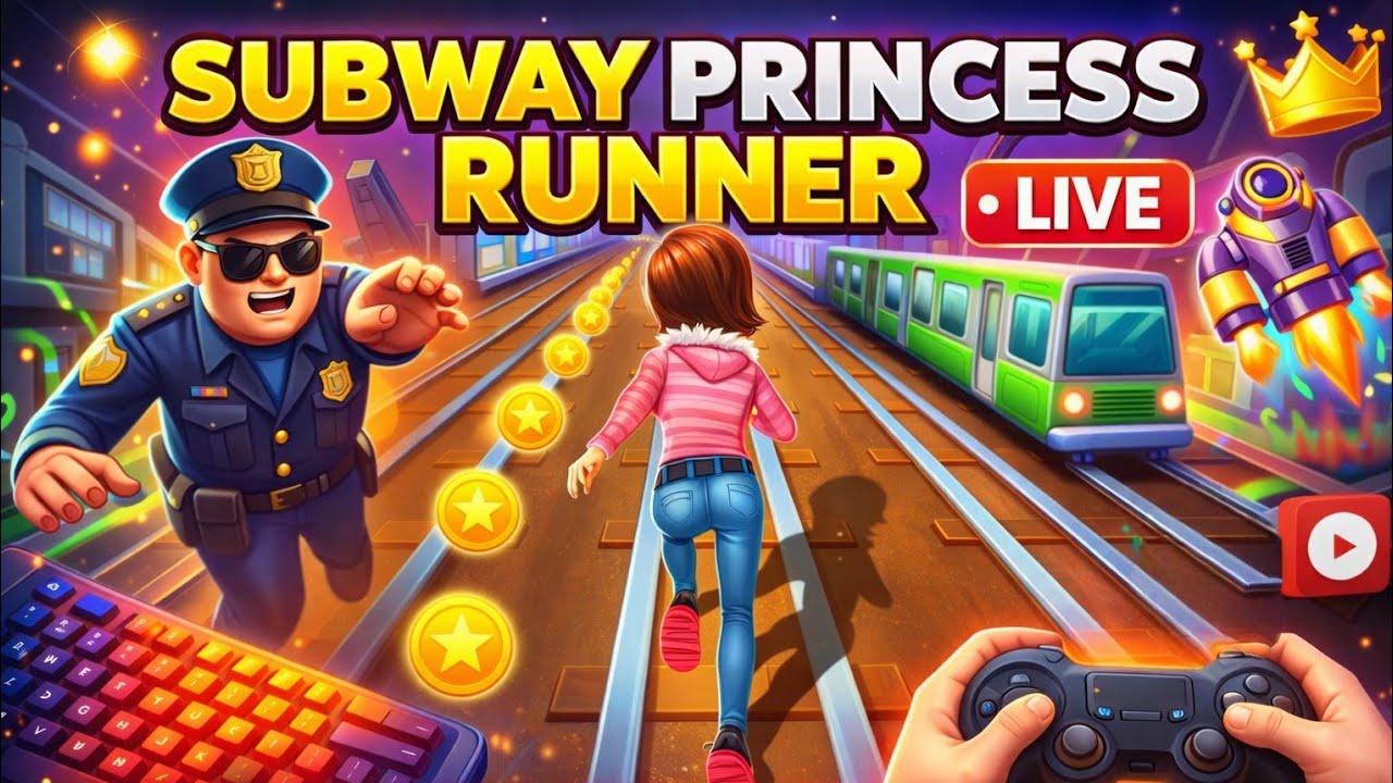 T-sab Gaming is live!🔴 welcome 😍to T-sab Gaming live streaming with SUBWAY PRINCESS RUNNER GAME 🎯