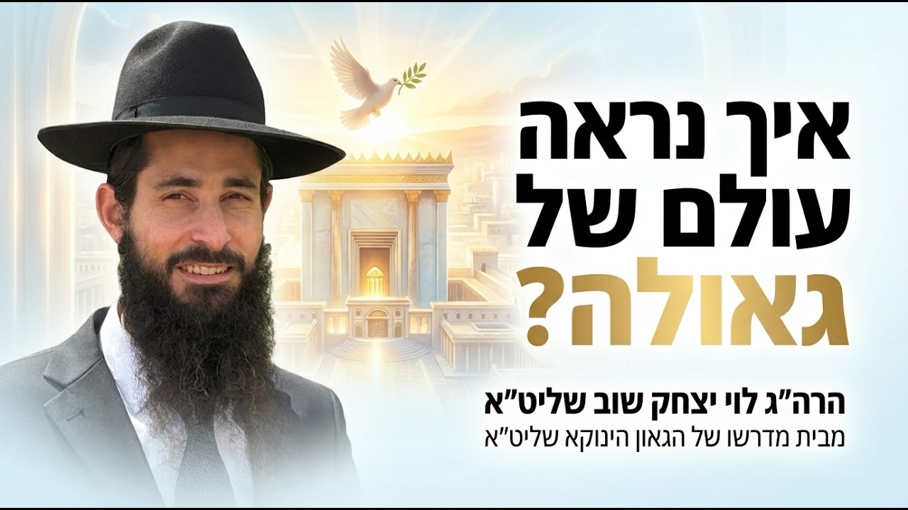 איך נראה עולם של גאולה? | השיעור היומי מבית מדרשו של הגאון הינוקא שליט״א | הרה״ג לוי יצחק שוב שליט״א