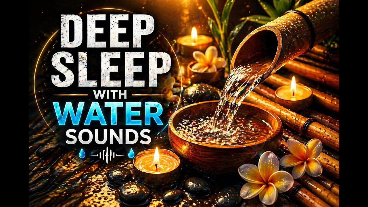 Soothing Sounds, Piano Music & Stress Relieving Water Flow