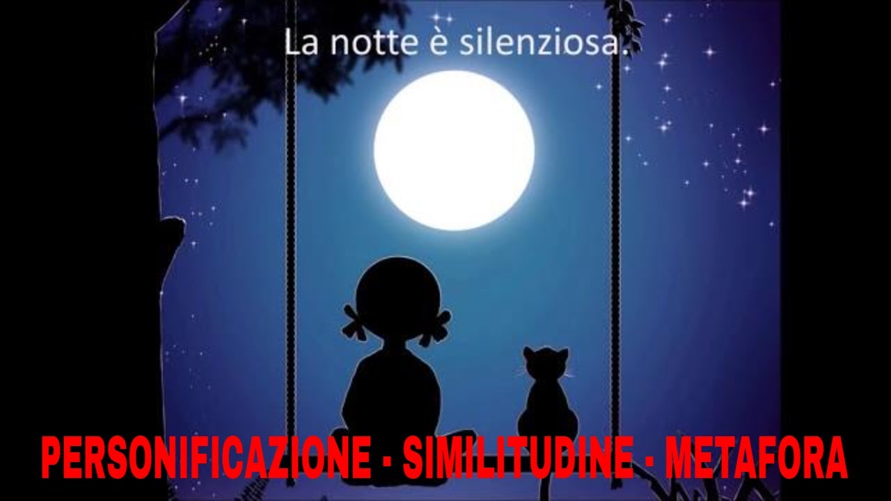 PERSONIFICAZIONE SIMILITUDINE METAFORA - LEZIONE 27