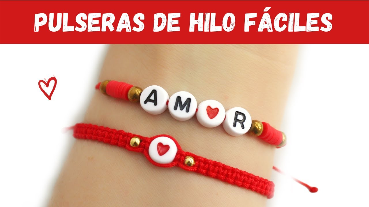 Como hacer pulseras de hilo macramé fáciles y rápidas ❤️ Pulseras para regalar