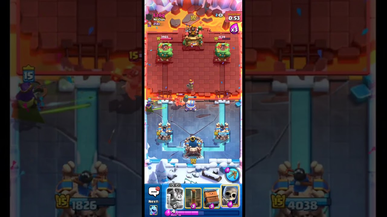 Bro had bomb tower + fireball and still lost to pigs😂 #clashroyale #supercell