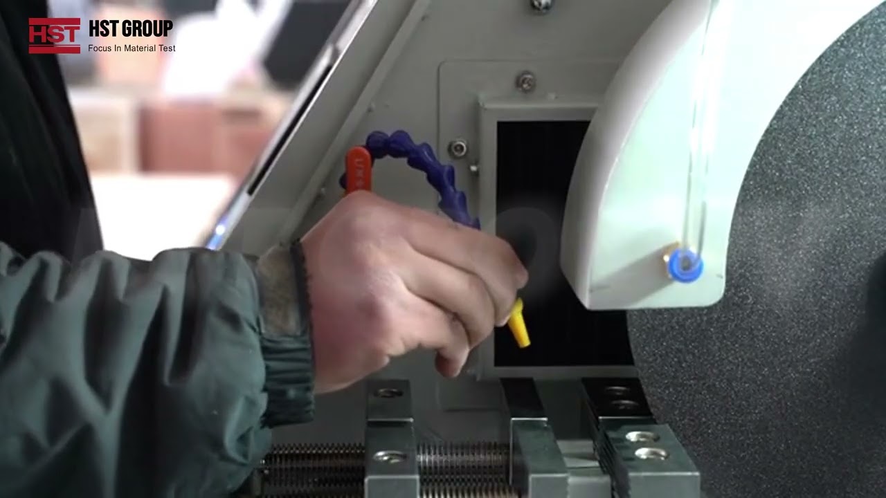 How to use HST-Q100B Automatic Metallographic Cutting Machine? #samplepreparation #specimencutter