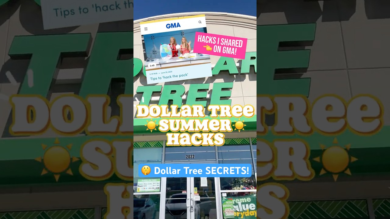 🤯 Вирусные летние лайфхаки от Dollar Tree ☀️, которые вы должны увидеть до лета! #лето #путешеств...