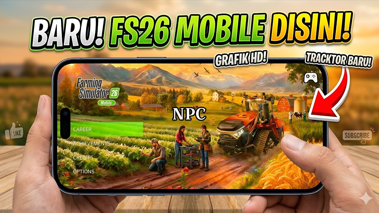 В мобильной версии Farming Simulator 26 уже есть NPC!