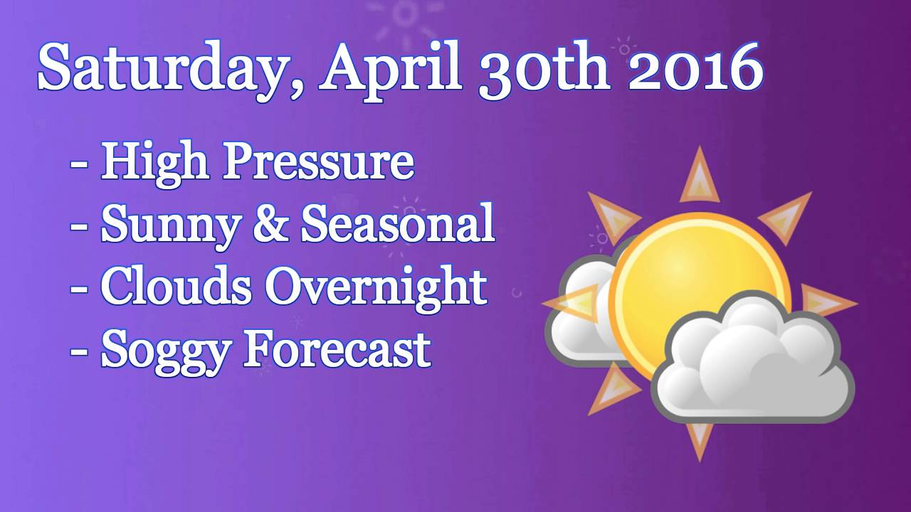 Sara Knox -Knoxy Forecast- 4/30 - 5/1