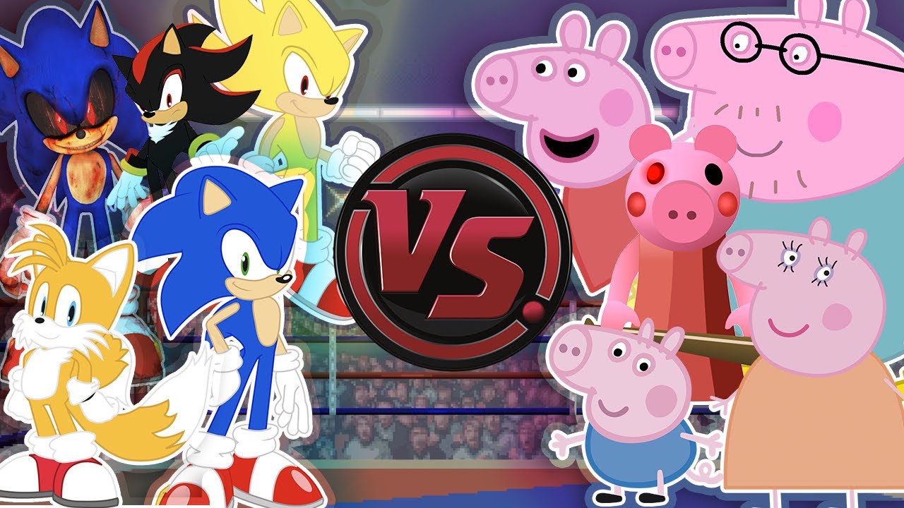 СОНИК против ПЕППЫ и ПИГИ МУЛЬТФИЛЬМОВ РЭП-ВОЙНА! (Sonic The Hedgehog Cartoon Rap Battle) МУЛЬТФИ...