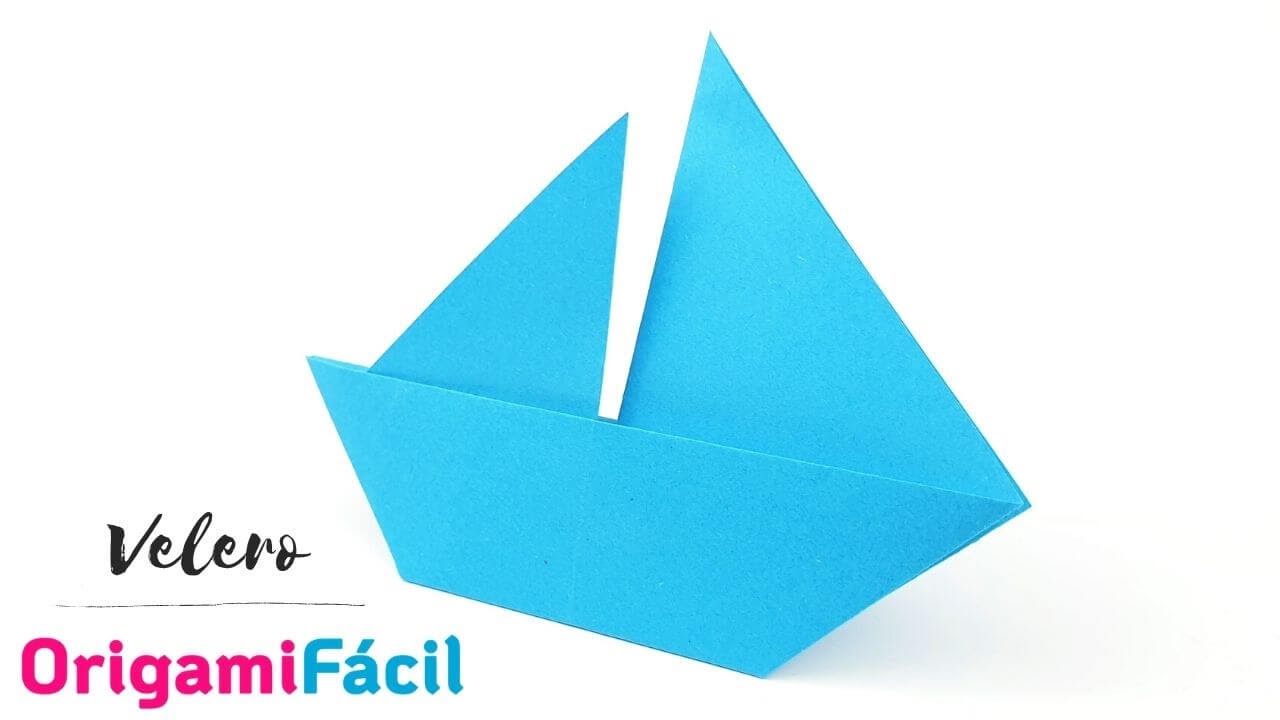 ⛵ C&oacute;mo hacer un barco velero de papel con Origami &iexcl;F&aacute;cil!