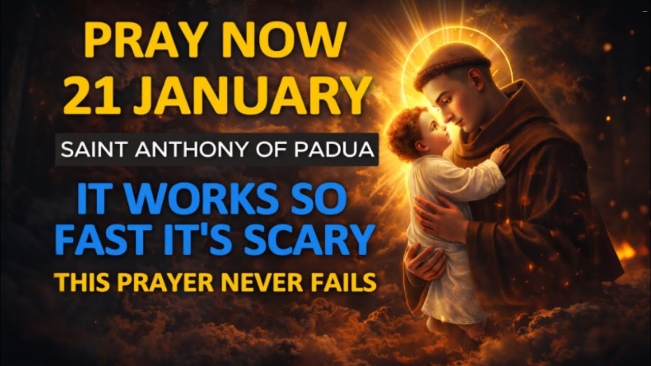 🙏 POWERFUL PRAYER TO RECEIVE AN URGENT MIRACLE - SAINT ANTHONY OF PADUA 💖