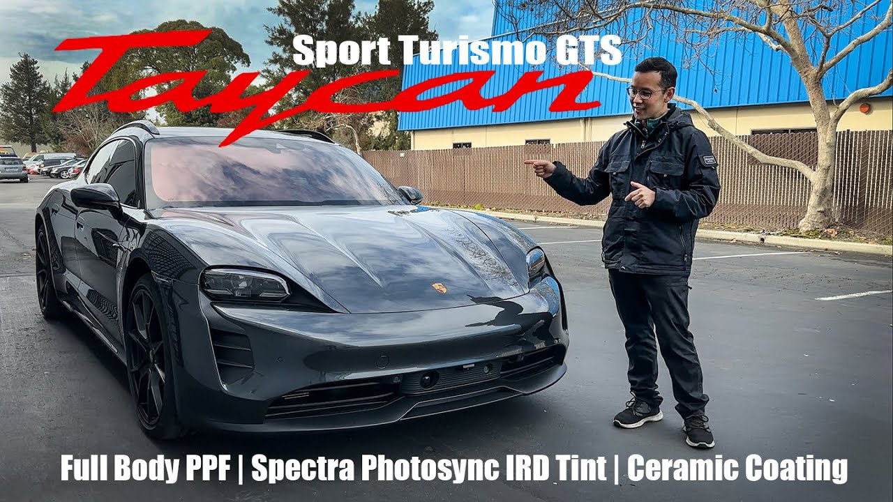 2024 Porsche TAYCAN Sport Turismo GTS | Full PPF, Spectra Photosync Tint, Coating