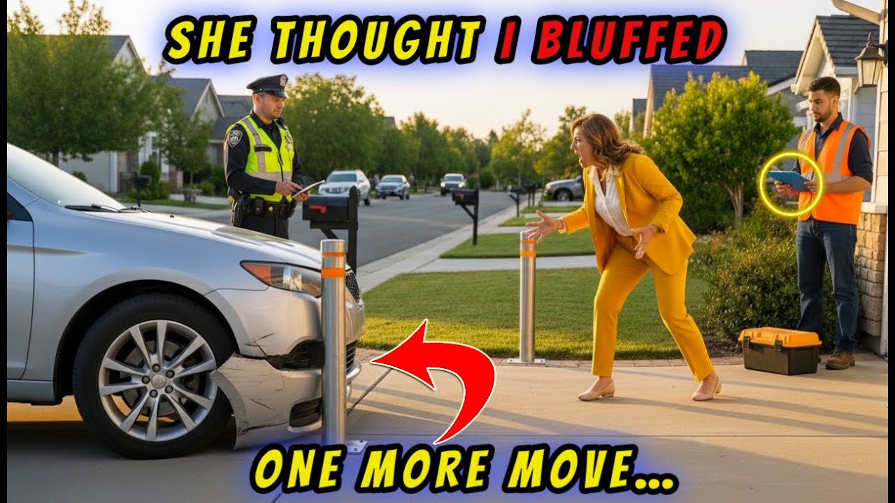 HOA Karen Blocked My Garage Every Day — I Installed Legal Bollards, and She Wrecked Her BMW