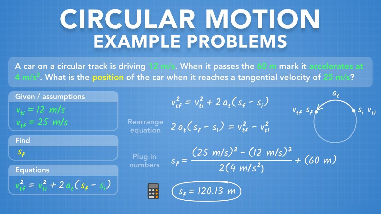 Circular Motion - 5 Problems | Physics - Kinematics