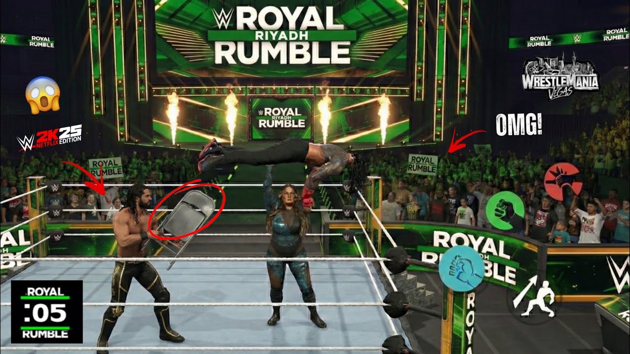 WWE 2K25 NETFLIX EDITION NEW UPDATE | ROYAL RUMBLE 2026 MATCH GAMEPLAY 😱