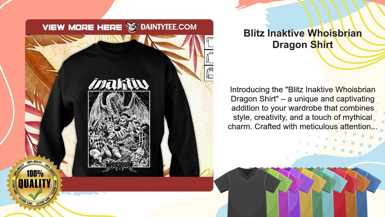 Blitz Inaktive Whoisbrian Dragon Shirt