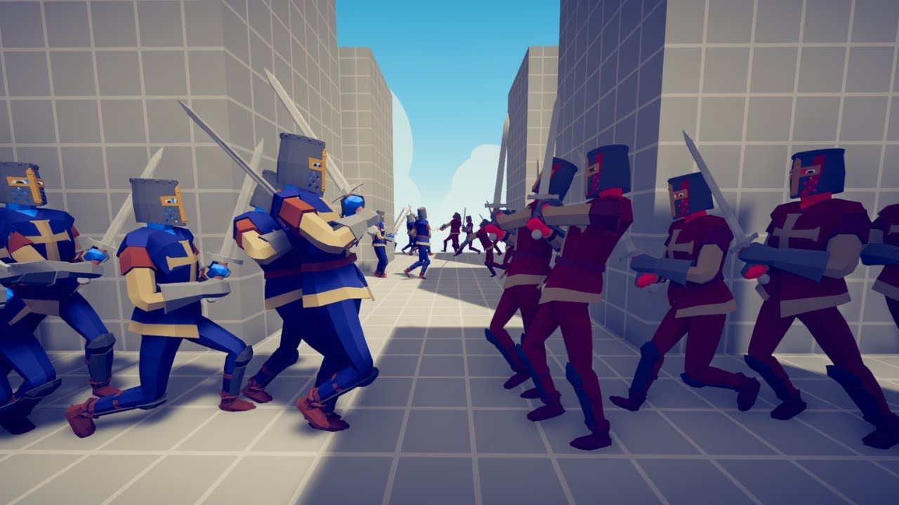100 vs 100 MELEE SAME UNITS in the MAZE MAP - TABS | Totally Accurate Battle Simulator