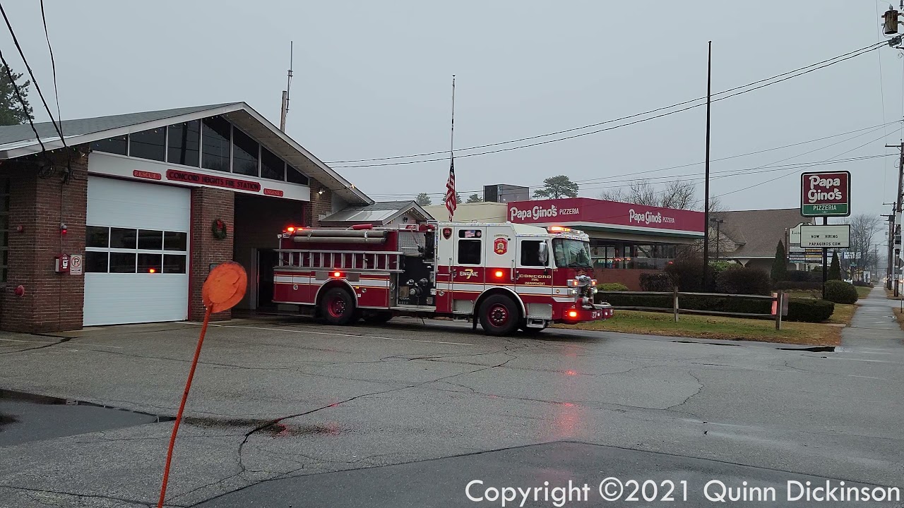 Concord Fire Department Responding to Multiple Calls - Concord, NH