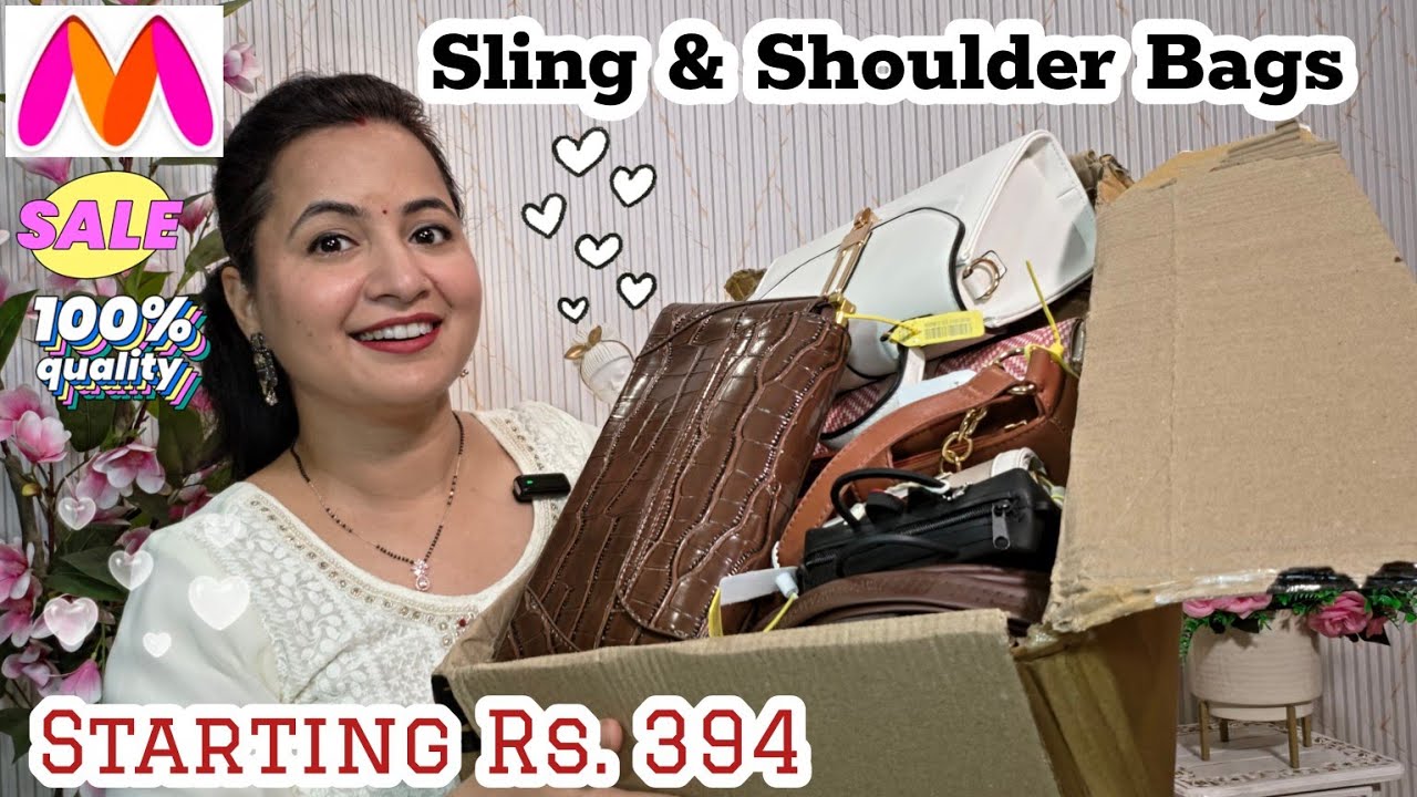 10 Stylish Shoulder & Sling Bags From Myntra 💕 | Myntra Bags Haul | Neema's Corner 