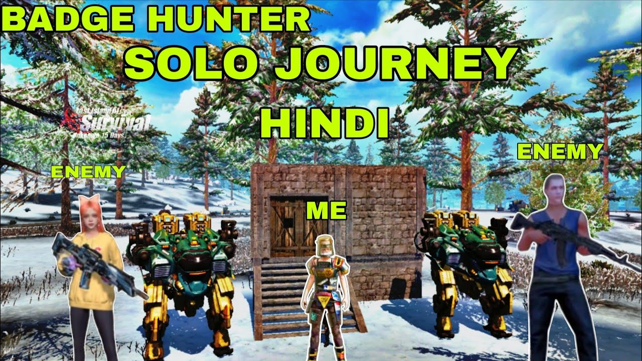 #hindi How to play ( Solo Badge Hunter ) Last island Of Survival:#lastislandofsurvival#youtube#yt