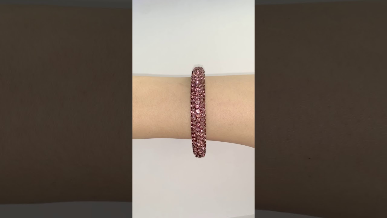 Zara Crystal Bangle - Light Amethyst | Eva Jade Jewellery